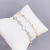 Shell Micro-Inlaid Bracelet Shell Electroplated Real Gold Simple All-Match Bracelet Shell Fashion Pull-out Bracelet Ornament