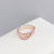 Korean Style Fashion Double-Layer Twist Shape Ring Personalized Opening Middle Finger Ring European and American Style Korean Street Cool Ring