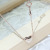 Love Necklace Korean Style Simple Peach Heart Versatile Clavicle Chain Female Ins Internet Celebrity Same Style Female Necklace Factory Direct Supply