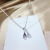 Weiya Live Broadcast Same Zircon Spoon Fork Necklace Female Necklace Three Meals a Day Theme Ornament High-Profile Figure Wholesale