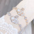 Gold Plated Fashion Sweet Swan Bracelet Korean Style Rhinestone Pearl Versatile New Bracelet Ornament One Piece Dropshipping