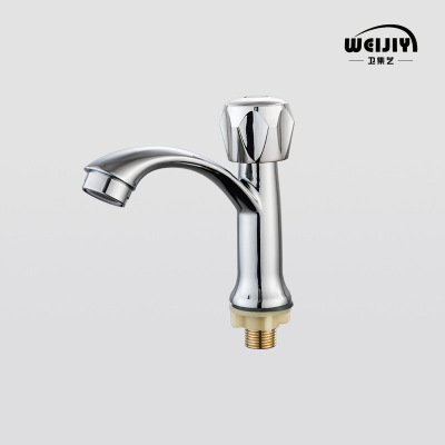 Weijiyi Sanitary Ware Sales Basin Single Faucet Desktop Single Cold Single Hole Face Washing Vertical Tap