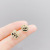 Online Influencer Earrings Wholesale Sterling Silver Needle Rose Zircon Earrings Creative All-Match Fashion Silver Stud Earrings Hong Kong Style