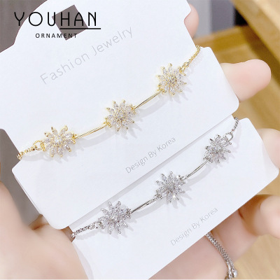 Zircon Bracelet Female Ins Fashion Design Female Friends Sisters Couples Bracelet Online Influencer Refined Bracelet Female