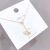 2020 New Fritillary Clavicle Chain Korean Zircon Bow Long Sweater Chain Personality Fashion Super Fairy Necklace for Women