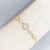 Korean Style Micro-Inlaid 3A Zircon Bracelet Female Shell Letter Adjustable Pull Bracelet Jewelry Source Factory