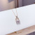 Simple H Handbag Necklace Micro-Inlaid Full Diamond Temperament Wild Clavicle Chain Female Item Korean Necklace Female Jewelry Ornament