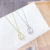 2020 New Rose Chalcedony Necklace for Women 14K Golden Clavicle Chain Korean Style Fashion Jewelry Necklace Jewelry Wholesale