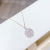 Korean Style Flower Necklace Women's Fashion Zircon Necklace Short Clavicle Chain Pendant Necklace Women's Jewelry Factory Direct Supply