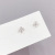 Korean Style Sterling Silver Needle Temperament Rotating Love Windmill Earrings Electroplated 18 K Gold Micro Zircon-Encrusted Stud Earrings Female Wholesale