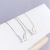 2020 New Necklace White Shell Butterfly Necklace Clavicle Chain Female Short Chain Niche Online Red Live Broadcast Jewelry Wholesale