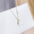 2020 New Light Luxury and Simplicity Fritillary Moon Necklace Female Ins Korean Style Fashion Jewelry Crescent Pendant Clavicle Chain