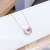 Micro Rhinestone Korean Style Simple Rose Gold Plated New Style Collarbone Necklace Necklace Star Moon Girl Necklace One Piece Dropshipping