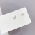South Korea Dongdaemun Butterfly Micro Inlaid Zircon Sterling Silver Needle Stud Earrings Cute and Compact Full Diamond Fresh and Cute Earrings Female