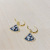Ear Clip Women's Micro-Inlaid 3A Zircon Stud Earrings Korean Style Trendy Earrings Environmental Protection Electroplating Real Gold Earring Ornament Source Factory