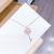 Internet Celebrity Rotating Key Necklace Female Rose Gold Clavicle Chain Student Necklace Temperament Trend Design Necklace Female Jewelry