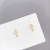 2020 New One Card Three Pairs of Ear Studs Sterling Silver Needle Ear Rings Fashion All-Match Simple Women Stall Goods Wholesale
