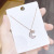 Star Moon Necklace Women's Fashion Korean White Shell Shell Star Moon Necklace Girls' Clavicle Chain Women's Necklace Ornament