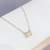 Internet Hot H Necklace H Letter Necklace Women's All-Match European and American Style English Letter Accessories Clavicle Chain Jewelry Wholesale