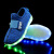 USB Charging Colorful Light Children's Light Shoes LED Light Flying Woven Light Shoes Velcro Breathable Yeezy One Piece Dropshipping