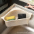 Kitchen Sink Triangle Drain Basket with Suction Cup Hanging Fruit and Vegetable Skin Storage Basket Can Hold Sponge and Cloth Plastic Basket