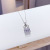 Simple H Handbag Necklace Micro-Inlaid Full Diamond Temperament Wild Clavicle Chain Female Item Korean Necklace Female Jewelry Ornament