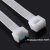 Heavy-Duty Cable Zipper Tape 16 Inches 7.6 * 400mm White Wire Cable Tie Tensile Strength Multifunctional Zipper Tape