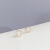 Korean Style Multi-Pair Set Earrings Korean Style Sterling Silver Needle Temperament Three-Piece Earrings Set Three Pairs of Zircon Earrings Gold Plated