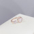 Korean Style Graceful and Petite Exquisite Fritillary Love Heart-Shaped Ring Female Online Influencer Peach Heart Forefinger Ring Open Ring Ornament Wholesale