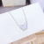 Shell Japanese and Korean Style Cute Cute with Diamonds Bow Lady Necklace Beautiful Daily Wear Street Shot Clavicle Chain