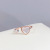 Korean Style Graceful and Petite Exquisite Fritillary Love Heart-Shaped Ring Female Online Influencer Peach Heart Forefinger Ring Open Ring Ornament Wholesale