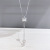 Korean Style Roman Numerals Chalcedony Necklace Hot Selling Necklace Elegant Women's Simple All-Match Clavicle Chain Fashion Tassel Short Chain Women