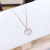 Necklace Rose Gold White Shell Diamond Inlaid Clavicle Chain Lock of Good Wishes Pendant Ladies Clavicle Chain Birth Year Female Accessories