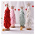 Pink Big Leaf Christmas Tree Wool Felt White Mini Christmas Tree Ornaments Christmas Decorations Christmas Gifts