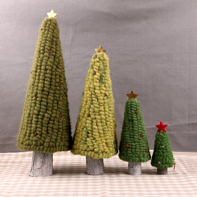 Creative Handmade Wool Felt Decoration Photography Props Poke Crafts Christmas Ornament Factory Customization
