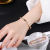 Store Manager Recommended Korean Style Korean Style Bracelet Female Holiday Roman Digital Bracelet Southeast Asia Titanium Steel Bracelet Hollow Out