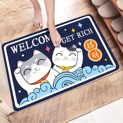 Carpet Mat Cartoon Home Carpet Bathroom Door Absorbent Foot Mat Cute Customized Carpet Mat