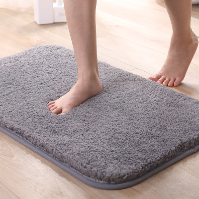 Cross-Border High Plush Thickened Floor Mat Carpet Simple Kitchen Toilet Door Mat Bathroom Non-Slip Mat Absorbent Floor Mat