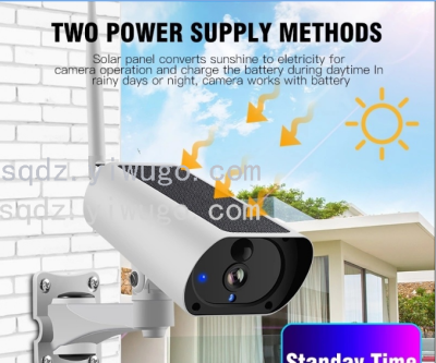 Solar Camera Mobile Phone Remote HD Night Vision Outdoor Home Network MonitorF3-17162