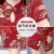  Summer Middle-Aged and Elderly Women's Dress Beauty Stripe Printed Slim Fit Elegant Cheongsam Mid-Length Dress