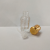Small Octagonal Glass Bottle Roast Flower Octagonal Bottle Roll-on Bottle Essence Perfume Bottle Multi-Capacity Glass Bottle