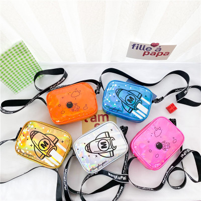 Children's Bag Crossbody Bag 2021 Summer New Small Square Bag Western Style Cute Spaceman Coin Purse Shoulder Bag