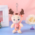 Transformation Doll Animal Deer More than Plush Doll Soothing Pink Deer Doll Keychain Wholesale