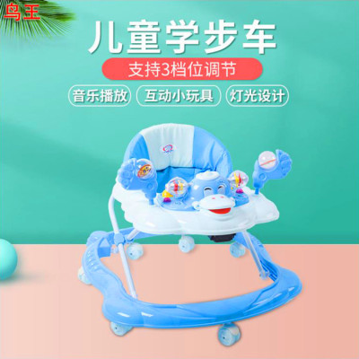 Baby Baby Children Early Education Walker Music Light Anti-Flip Walker