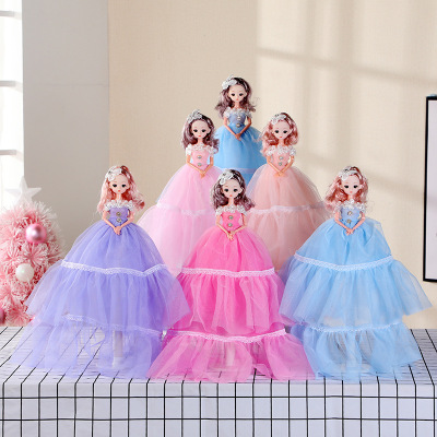 Factory in Stock 55cm Barbie Doll Holiday Gift BA Doll Butterfly Hair Accessory Girl Toy Temple Fair Hot Sale