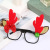 New Fashion Trendy Antlers Christmas Tree Decoration without Lens Boys and Girls Performance Props Cat Ears Frame Glasses
