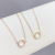 Geometric Circle Necklace Personalized Design Korean Simple Temperamental Clavicle Chain Necklace Necklace Fashion Snake Bones Chain Female Accessories