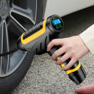 Handheld Smart Digital Display Wireless with Light Air Pump Vehicle Air Pump Air Pump Portable Rechargeable Single Cylinder Tire Air Pump