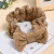 Korean Style Wooden Ear Face Wash Headband Headband Solid Color Flannel Elastic Bow Makeup Hair Band Headband