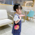 Korean Style 2021 Summer New Children's Bags Color Embroidered Letters Baby Shoulder Bag round Barrel Bright Color Coin Purse